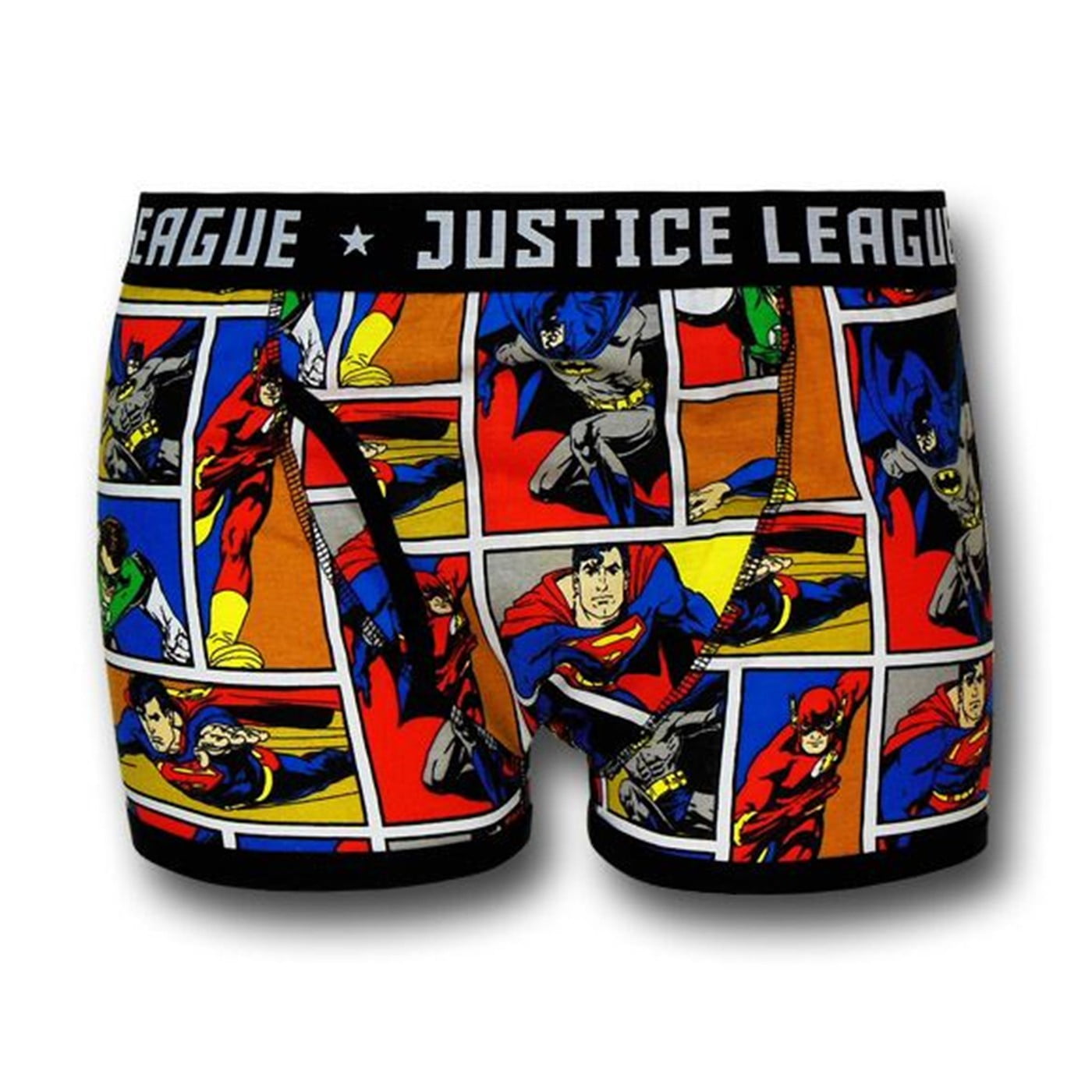 Justice League Comic Panel Boxer Briefs-Large (36-38)