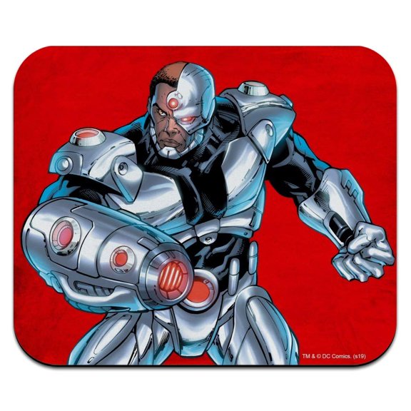 Justice League Cyborg Character Low Profile Thin Mouse Pad Mousepad