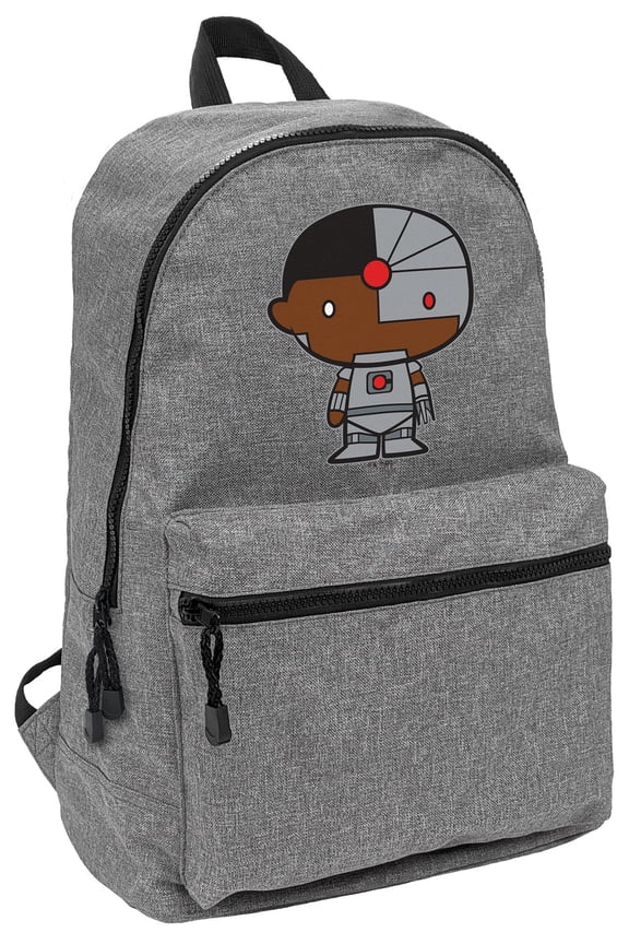 Justice League Cyborg Cute Chibi Character Lightweight Backpack for Work School Daily Use Packable for Travel