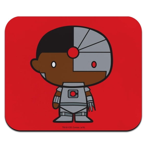 Justice League Cyborg Cute Chibi Character Low Profile Thin Mouse Pad Mousepad