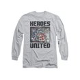 thumbnail image 1 of Justice League DC Comics The Charge Adult Long Sleeve T-Shirt Tee, 1 of 1