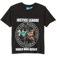 thumbnail image 1 of Justice League Defense Little Boys T-Shirt, 1 of 1