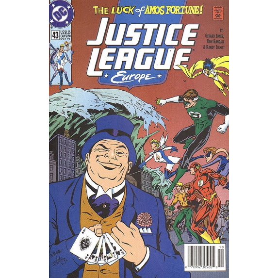 Justice League Europe #43 (Newsstand) VF ; DC Comic Book