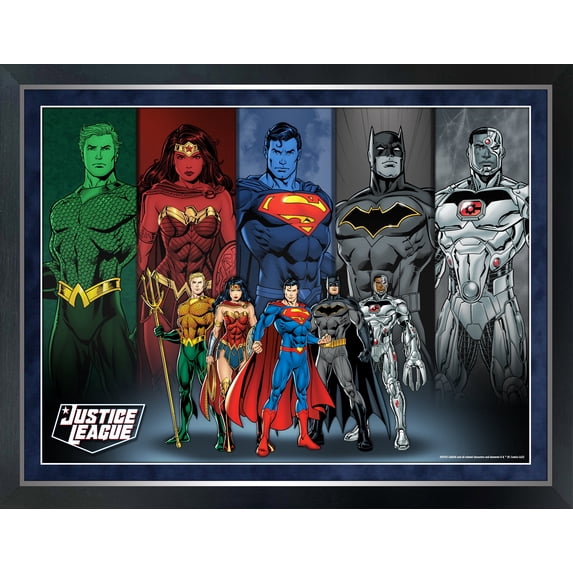 Justice League Framed Collage