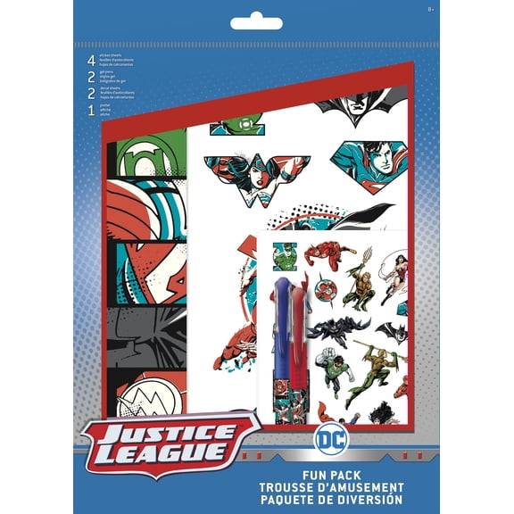 Justice League Fun Pack with Pens 8x12