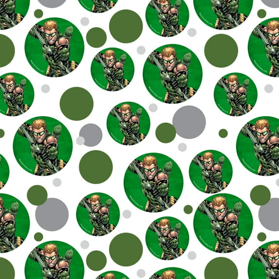 Justice League Green Arrow Character Premium Gift Wrap Wrapping Paper Roll
