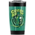 thumbnail image 1 of Justice League Green Arrow Target Stainless Steel Tumbler 20 oz Coffee Travel Mug/Cup, Vacuum Insulated & Double Wall with Leakproof Sliding Lid | Great for Hot Drinks and Cold Beverages, 1 of 7
