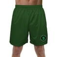 thumbnail image 1 of Justice League Green Lantern Athletic Logo Mens Lined Mesh Shorts, Hunter Green, Large, 1 of 6