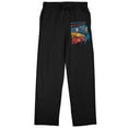 thumbnail image 1 of Justice League Group Pose Men's Black Sleep Pajama Pants-Small, 1 of 3