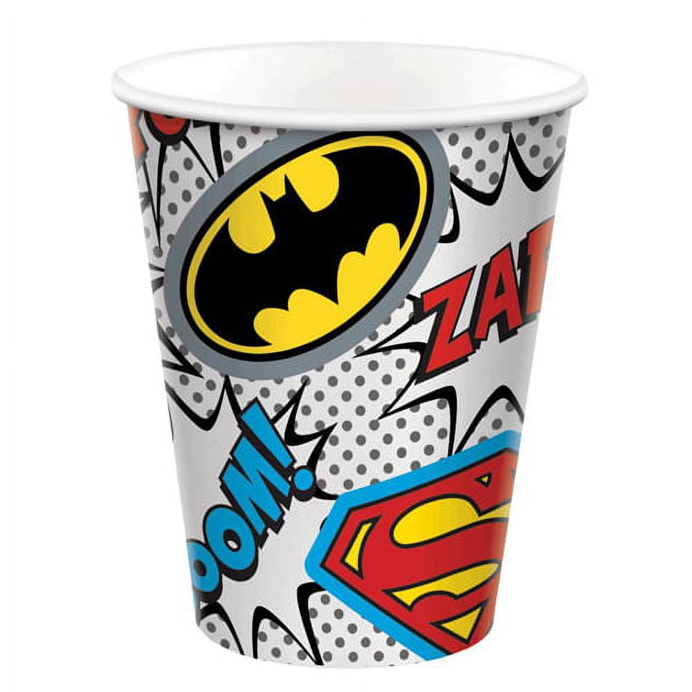 Justice League 'Heroes Unite' 9oz Paper Cups (8ct) - Walmart.com