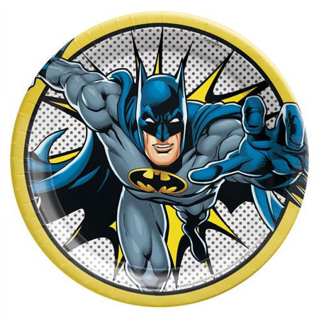 Justice League 'Heroes Unite' Batman Large Paper Plates (8ct)