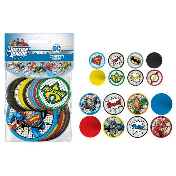 Justice League 'Heroes Unite' Giant Confetti (48pcs)