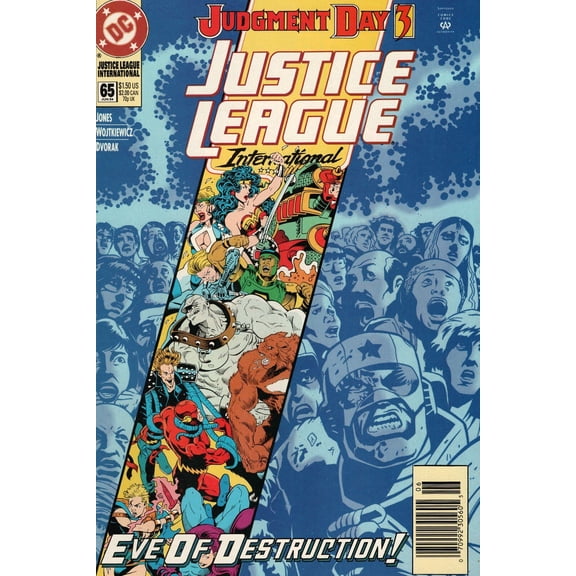 Justice League International #65 (Newsstand) VF ; DC Comic Book