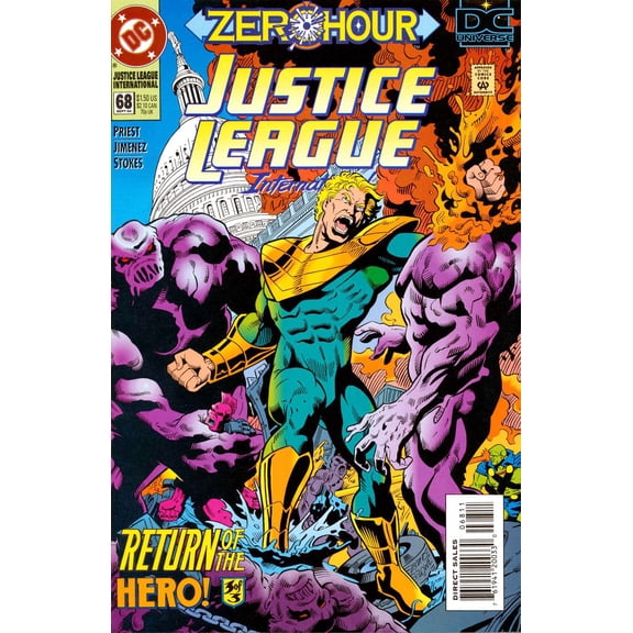 Justice League International #68 VF ; DC Comic Book