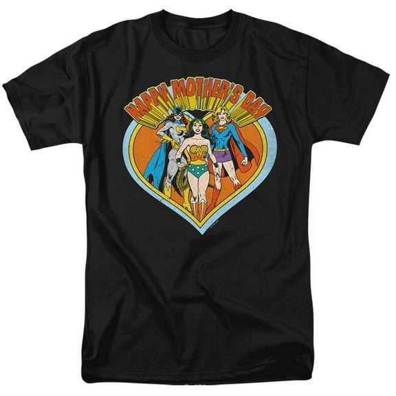 Justice League JLA Mothers Day Heart Unisex Adult T Shirt