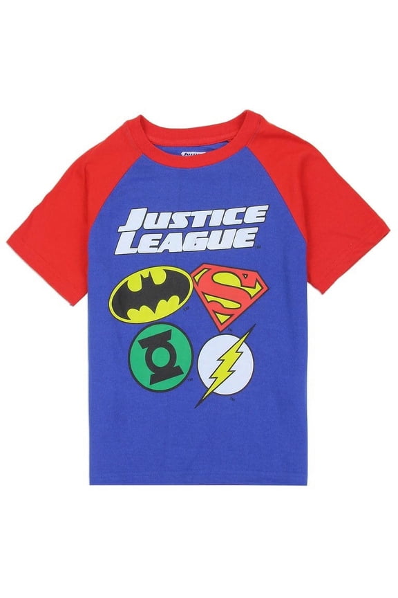Little Boys' Hero Logos Raglan Tee