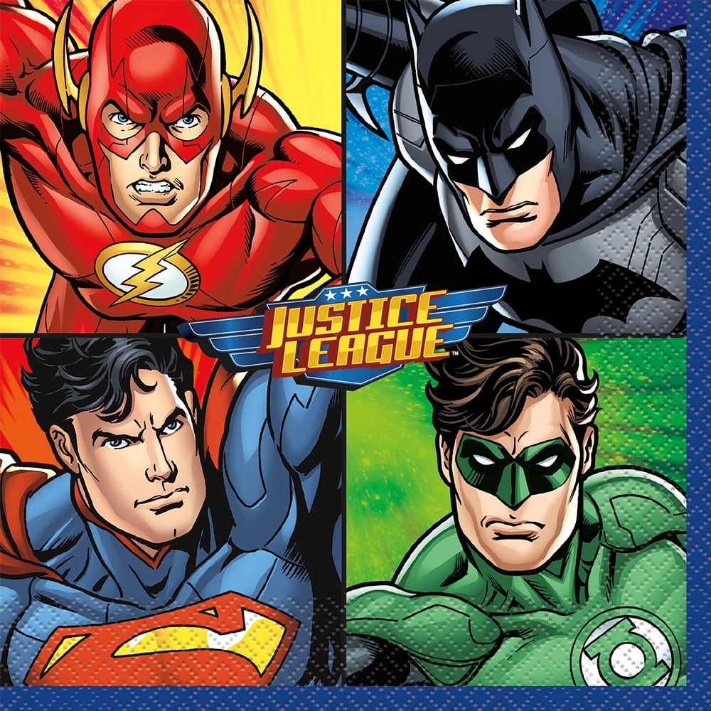 Justice League Luncheon Napkins (16 Count)