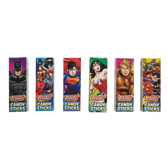 Justice League Mini Candy Stick Boxes 1 lb Bulk Bag