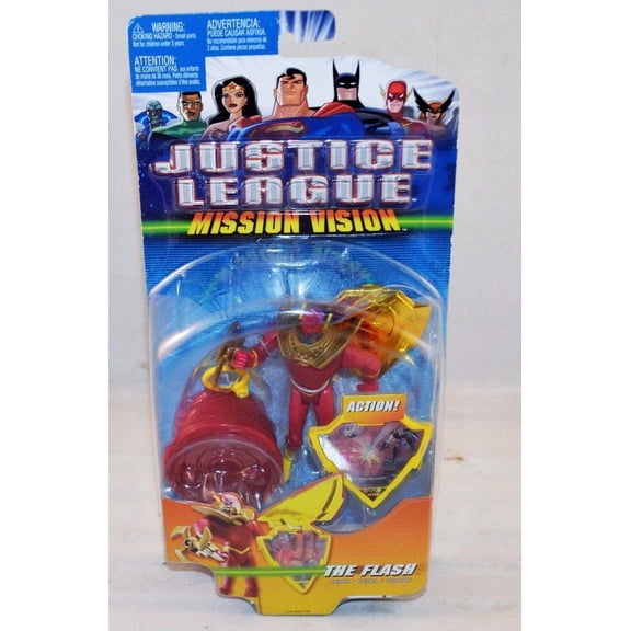 Justice League Mission Vision The Flash Figure with Gold Mission Shield