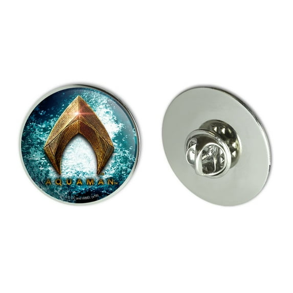 Justice League Movie Aquaman Logo Metal 1.1" Tie Tack Hat Lapel Pin Pinback