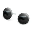 thumbnail image 1 of Justice League Movie Batman Logo Novelty Silver Plated Stud Earrings, 1 of 4