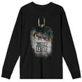 thumbnail image 1 of Justice League Movie Batman Trap Graphics Men's Black Long Sleeve Shirt-3X-Large, 1 of 1