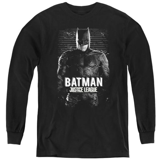 Justice League Movie - Batman - Youth Long Sleeve Shirt - Small
