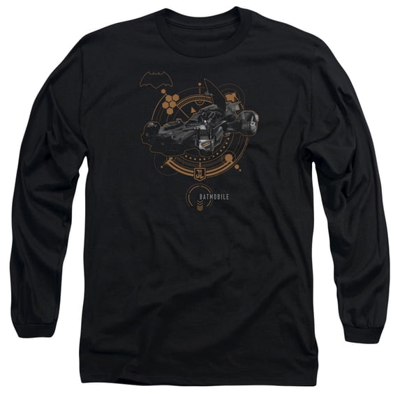 Justice League Movie - Batmobile - Long Sleeve Shirt - Large