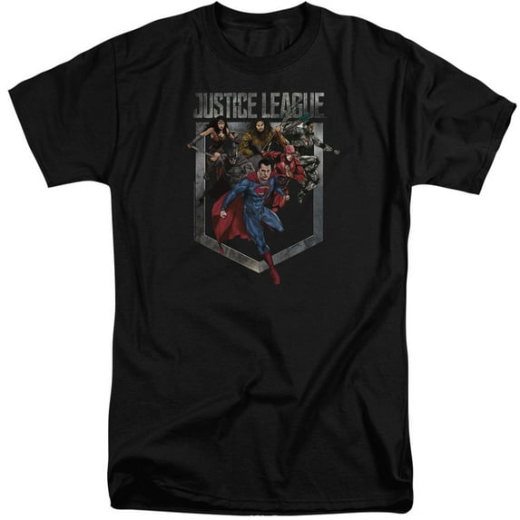 Justice League Movie - Charge - Tall Fit Short Sleeve Shirt - XXX-Large