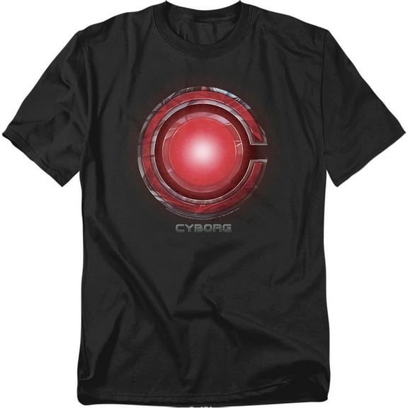 Justice League Movie T-Shirt Cyborg Logo Unisex Graphic Tee For Men & Women
