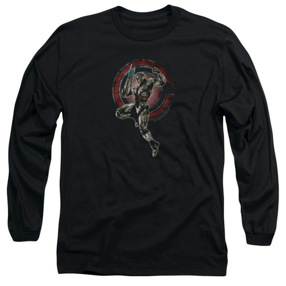 Justice League Movie - Cyborg - Long Sleeve Shirt - XX-Large