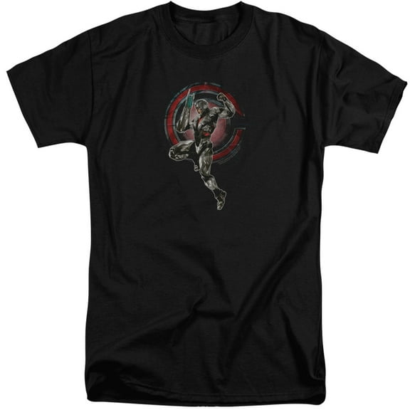Justice League Movie - Cyborg - Tall Fit Short Sleeve Shirt - XX-Large