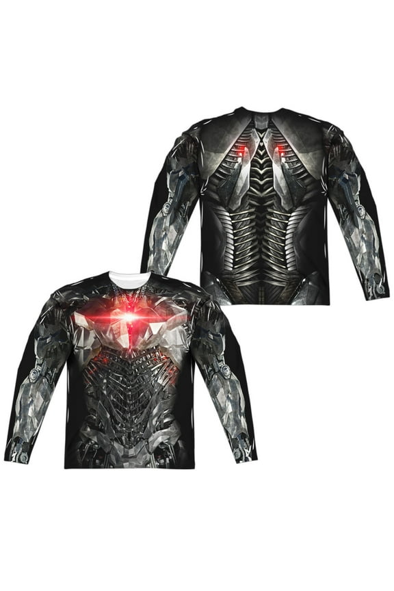 Justice League Movie - Cyborg Uniform (Front/Back Print) - Regular Fit Long Sleeve Shirt - XXX-Large