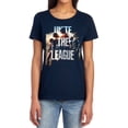 thumbnail image 1 of Justice League Movie Dawn Women's T Shirt, Navy, Large, 1 of 6