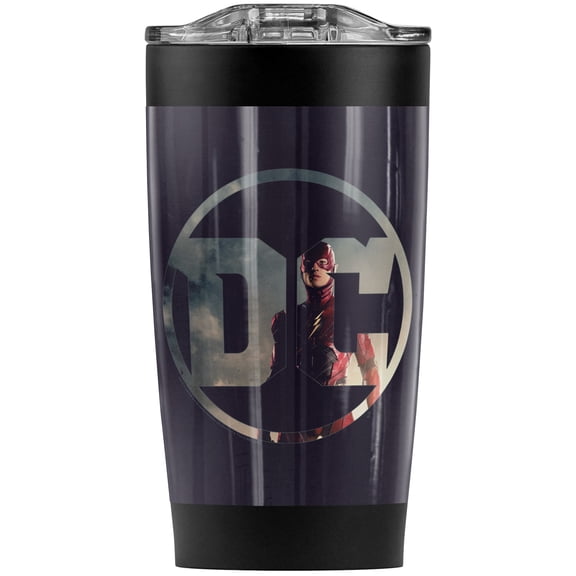 Justice League Movie Dc Comics Flash Stainless Steel Tumbler 20 oz Coffee Travel Mug/Cup, Vacuum Insulated & Double Wall with Leakproof Sliding Lid | Great for Hot Drinks and Cold Beverages