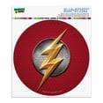 thumbnail image 1 of Justice League Movie Flash Logo Automotive Car Window Locker Circle Bumper Sticker, 1 of 7