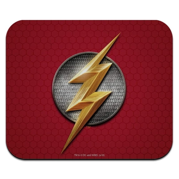 Justice League Movie Flash Logo Low Profile Thin Mouse Pad Mousepad