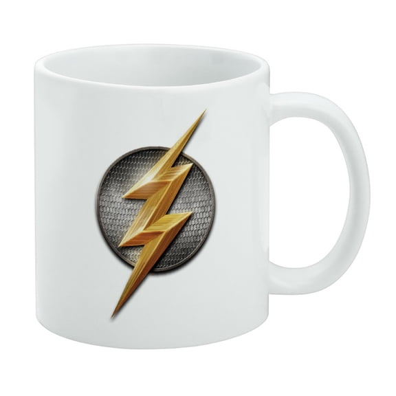 Justice League Movie Flash Logo White Mug