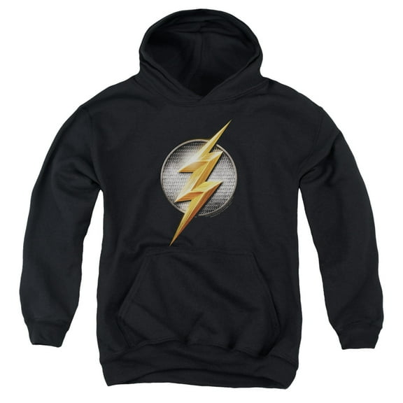Justice League Movie - Flash Logo - Youth Hooded Sweatshirt - Large