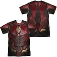 thumbnail image 1 of Justice League Movie Flash Uniform Unisex Adult Sublimated Costume T Shirt (Front/Back), X-Large, 1 of 2