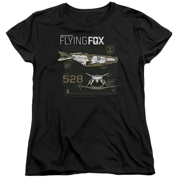 Justice League Movie - Flying Fox - Women's Short Sleeve Shirt - Medium