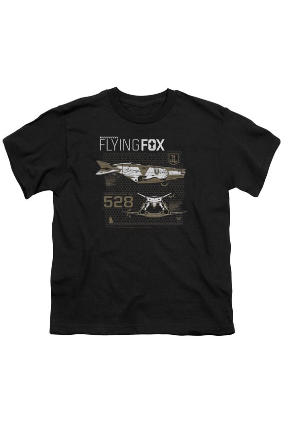Justice League Movie - Flying Fox - Youth Short Sleeve Shirt - Large