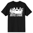 thumbnail image 1 of Justice League Movie Hero Silhouettes WIth Logos Men's Black T-shirt-3X-Large, 1 of 6