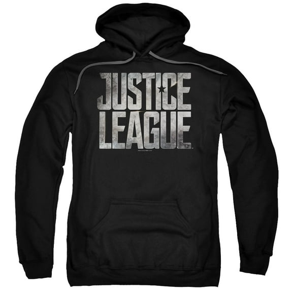 Justice League Movie - Metal Logo - Pull-Over Hoodie - XXXXX-Large
