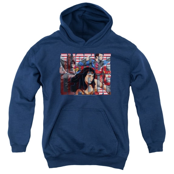 Justice League Movie - Rally - Youth Hooded Sweatshirt - X-Large