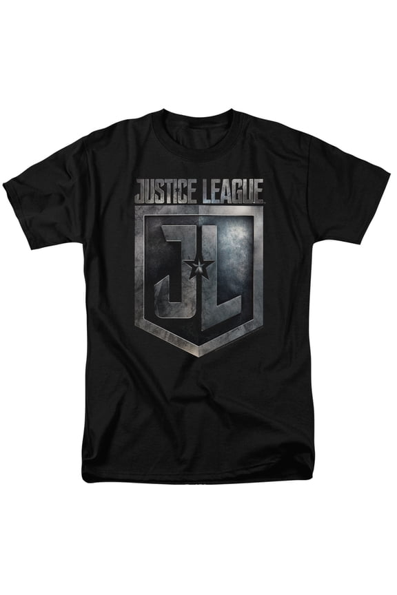 Justice League Movie Shield Logo Officially Licensed Adult T Shirt