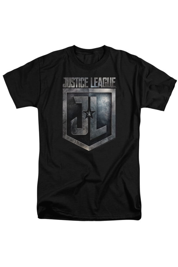 Justice League Movie - Shield Logo - Tall Fit Short Sleeve Shirt - XX-Large