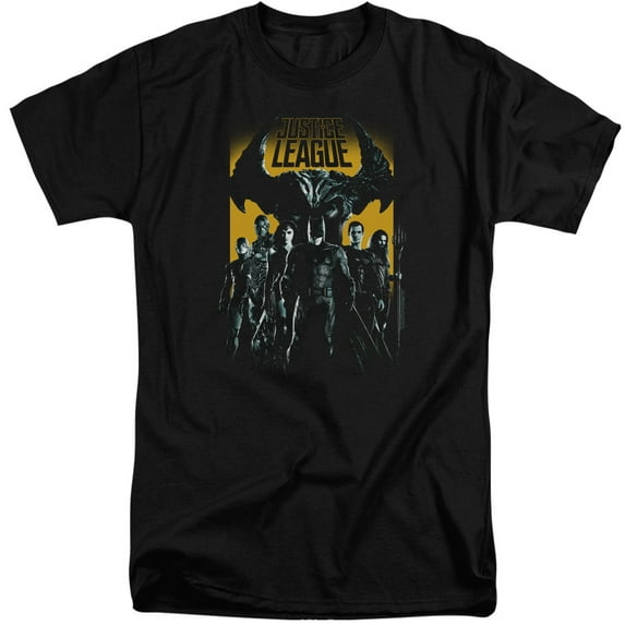 Justice League Movie - Stand Up To Evil - Tall Fit Short Sleeve Shirt - XXX-Large