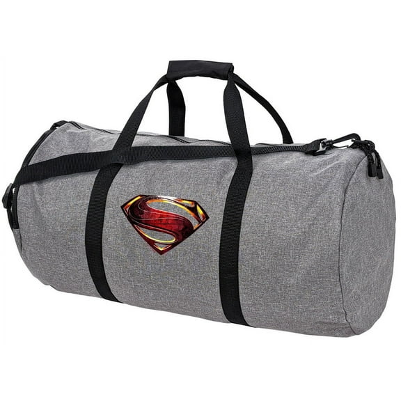 Justice League Movie Superman Logo Lightweight Duffel Bag for Sports and Gym Packable for Travel