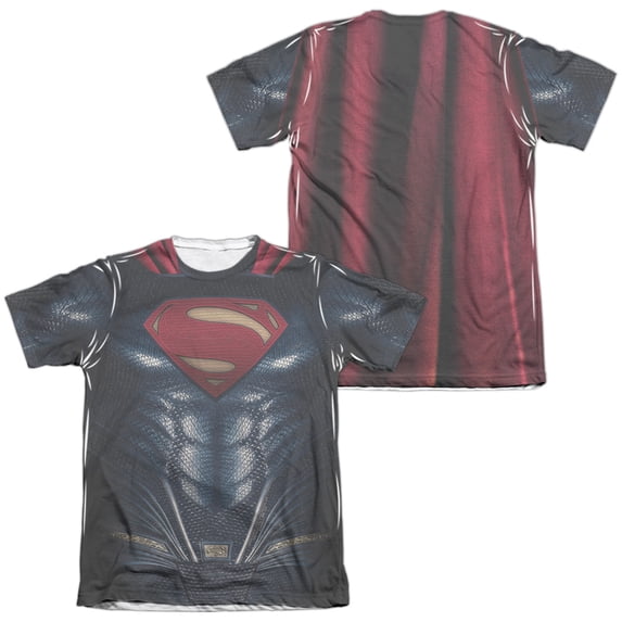 Justice League Movie - Superman Uniform (Front/Back Print) - Short Sleeve Shirt - Medium